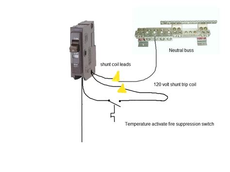 shunt trip breaker wiring diagram for ansul system 